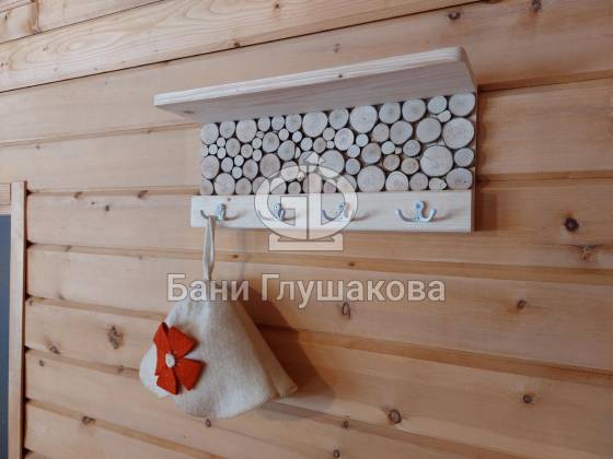 Деревянная мебель для бани ручной работы