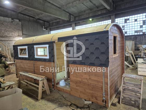 Баня «Буханочка» 6м из бочковой термодоски №82500301