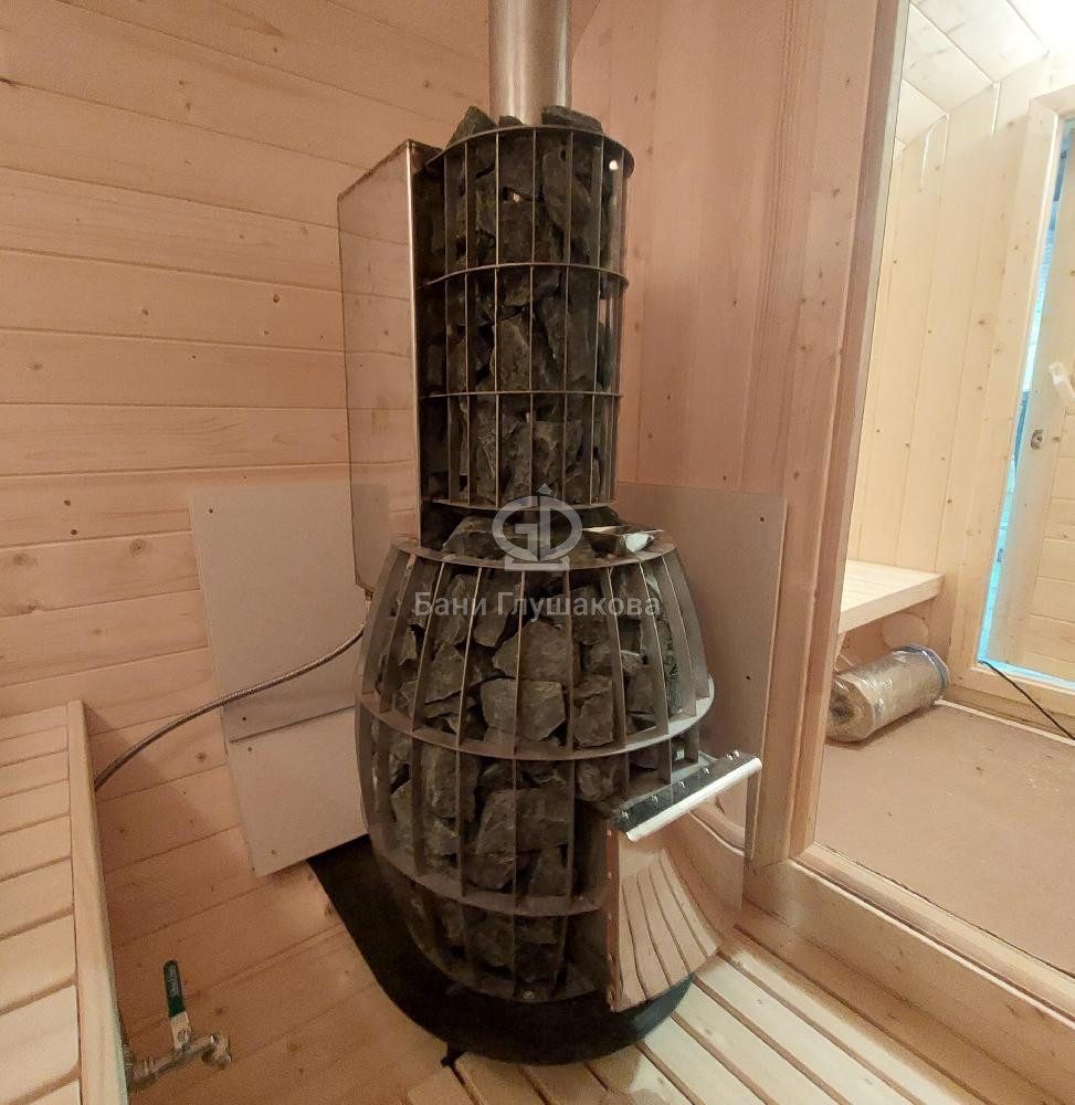 Печь для бани «Бочонок» с баком и каменкой из нержавеющей стали купить ...