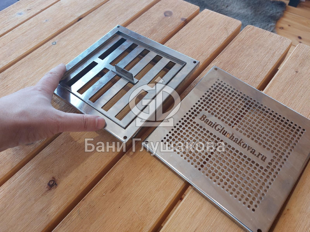 Металлические вентиляционные клапаны с задвижкой для бани и дома