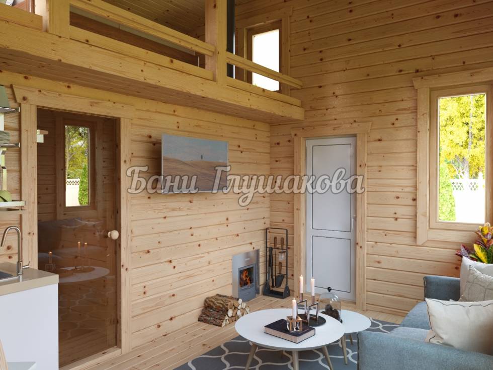 Создаем стильный интерьер деревянного дома